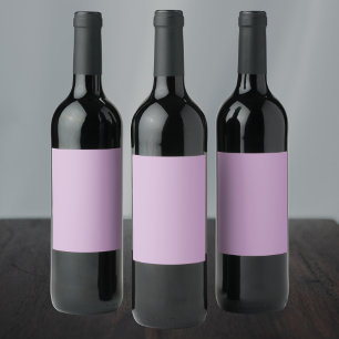 Lilac Solid Colour Wine Label