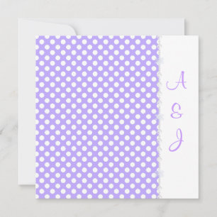 LILAC SPOT CRYSTAL WEDDING INVITATION