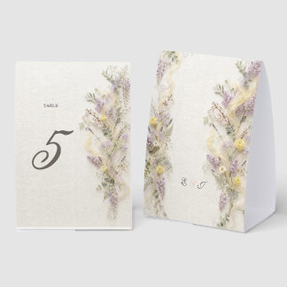 Lilac Spring Garden Table Number