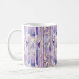 Lilac Stained Glass Elegance Coffee Mug
