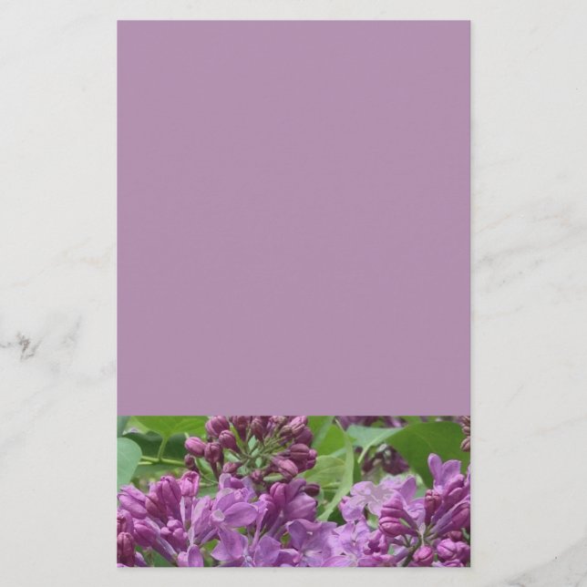 Lilac Stationery (Front)