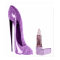 Lilac Stiletto shoe and lipstick art  Poster