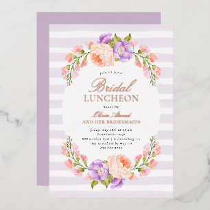 Lilac Stripe and Bloom Bridal Luncheon