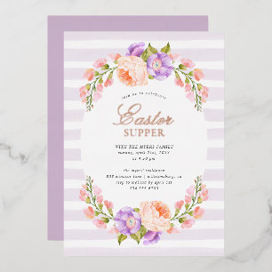 Lilac Stripe and Bloom Easter Supper Party