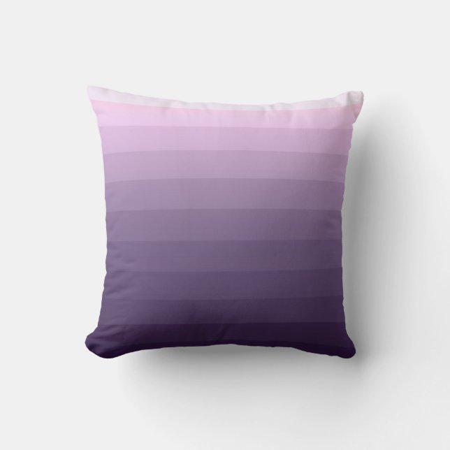 Lilac, striped cushion (Front)