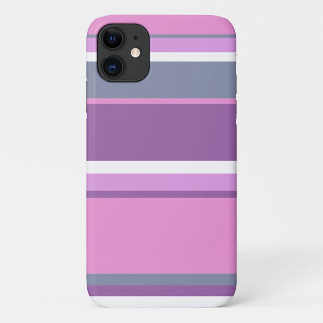 Lilac stripes Case-Mate iPhone case (Back)