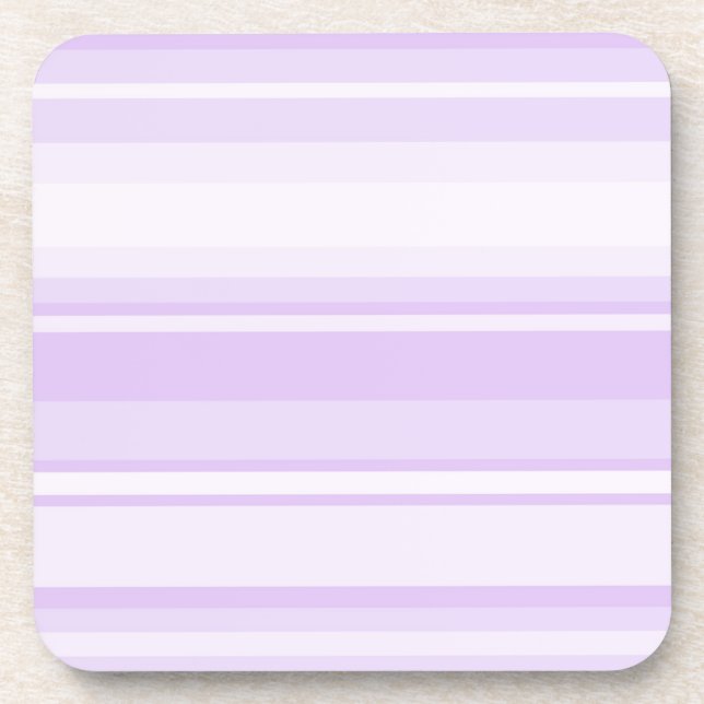 Lilac stripes coaster (Front)