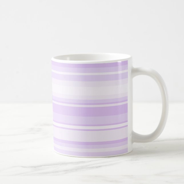 Lilac stripes coffee mug (Right)