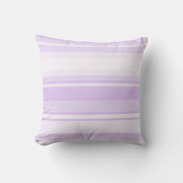 Lilac stripes cushion (Front)