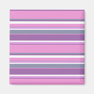 Lilac stripes magnet