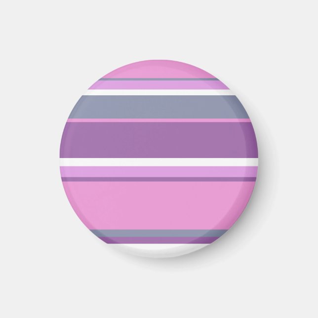Lilac stripes magnet (Front)