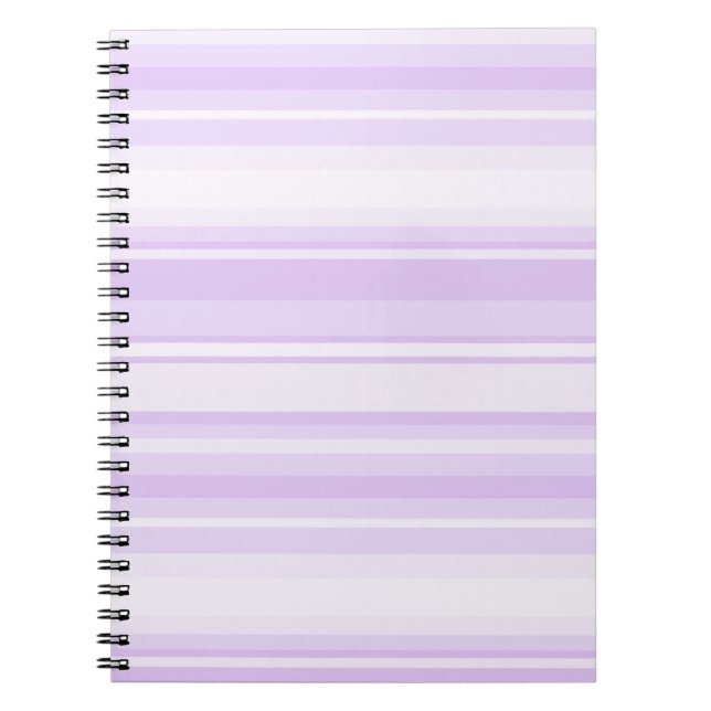 Lilac stripes notebook (Front)