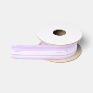 Lilac stripes satin ribbon