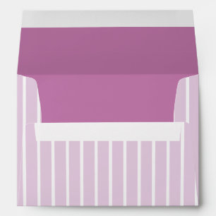 LILAC STRIPES STYLISH PERSONALIZED NAME & TEXT ENVELOPE