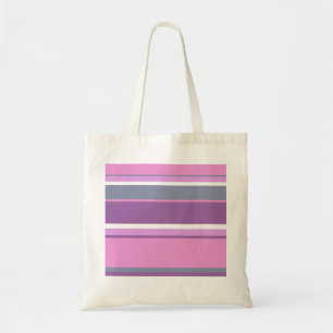 Lilac stripes tote bag