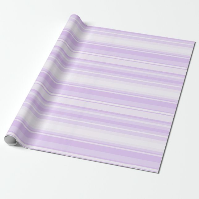 Lilac stripes wrapping paper (Unrolled)