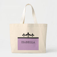 Lilac Swanky Fleur De Lis Bag
