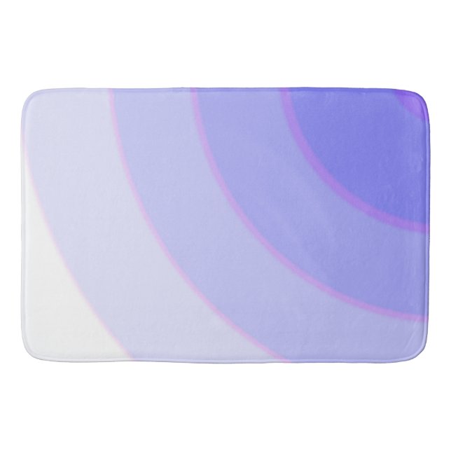 Lilac Swirls   Bath Mat (Front)