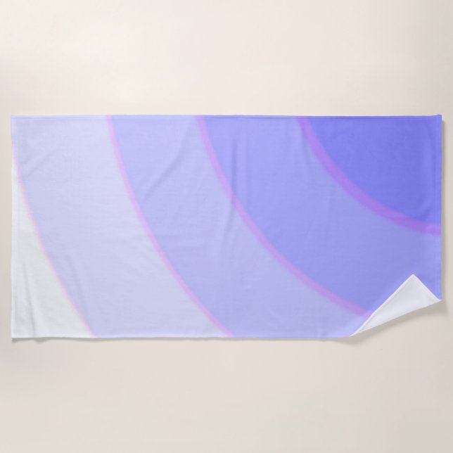 Lilac Swirls Beach Towel (Front)