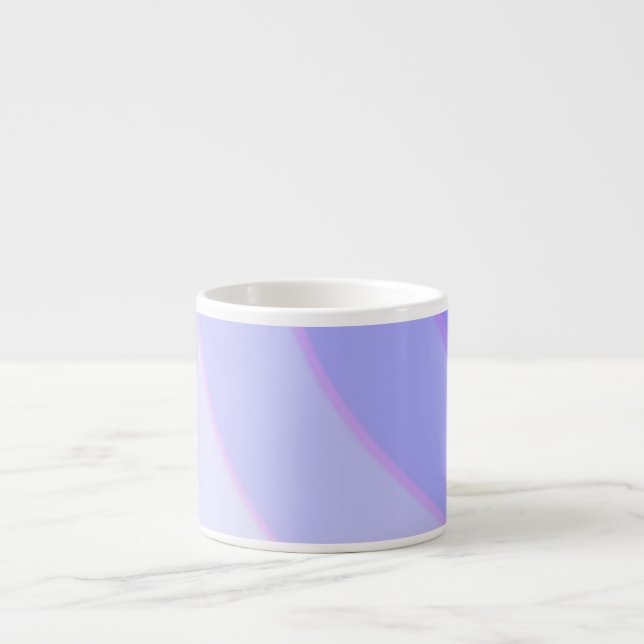 Lilac Swirls  Espresso Cup (Front)