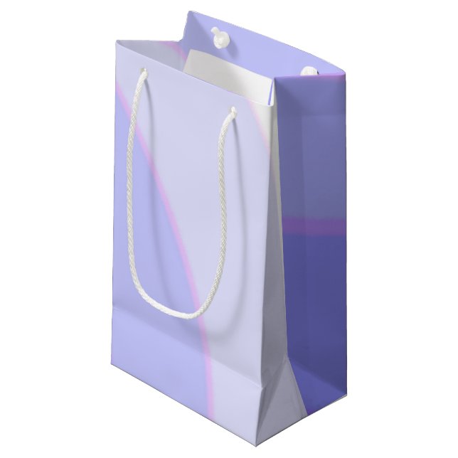 Lilac Swirls Gift Bag (Front Angled)