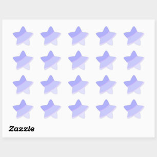 Lilac Swirls Star Sticker