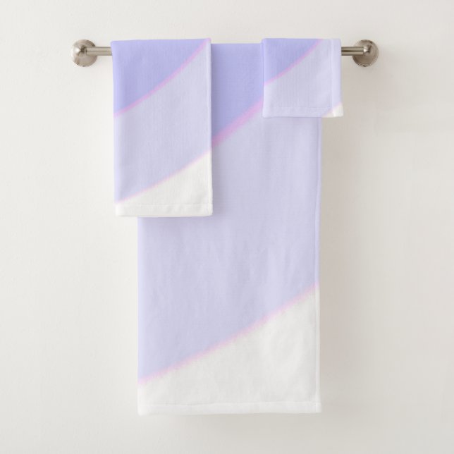 Lilac  Swirls Towel Set (Insitu)