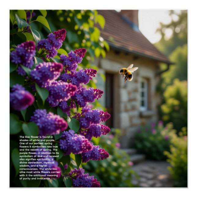 Lilac Symbolism Poster (Front)