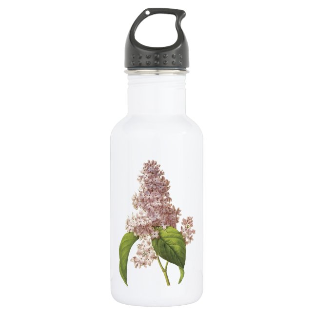 lilac(Syringa sp.) by Redouté 532 Ml Water Bottle (Front)