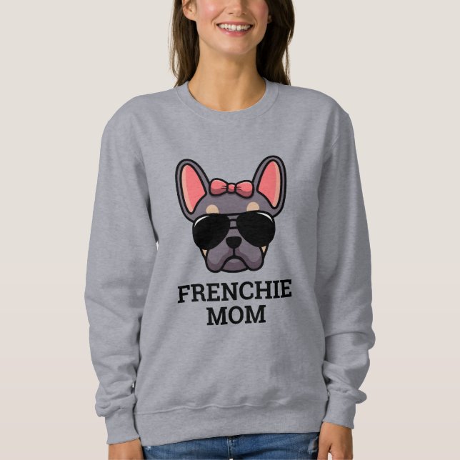 Lilac Tan Female French Bulldog Frenchie Dog Mum Sweatshirt (Front)