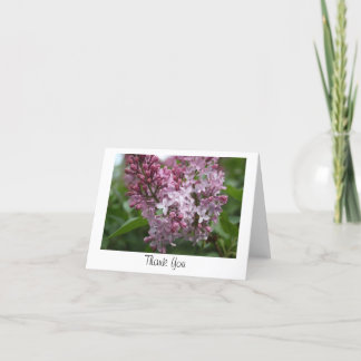 Lilac Thank You card