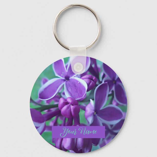 Lilac variety of colours  key ring (Front)