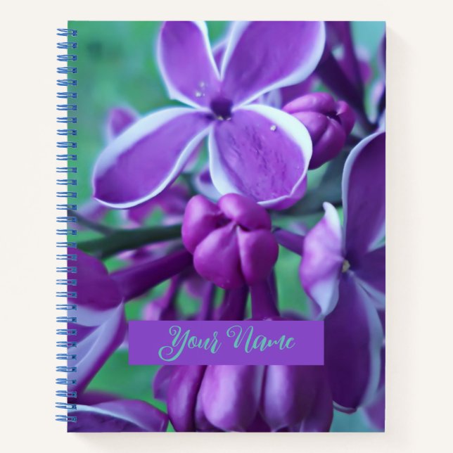 Lilac variety of colours  notebook (Front)