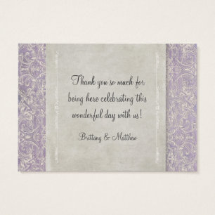Lilac Vintage French Regency Lace Etched Wedding