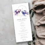 Lilac Watercolor Coastal Fish Wedding Program<br><div class="desc">Elegant Lilac Watercolor Coastal Fish Theme Collection.- it's an elegant script watercolor Illustration of  soft pastel watercolor fish,  perfect for your coastal underwater themed wedding & parties. It’s very easy to customise,  with your personal details. If you need any other matching product or customisation,  kindly message via Zazzle.</div>