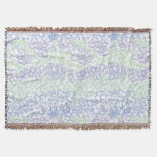 Lilac Watercolor Design Throw Blanket