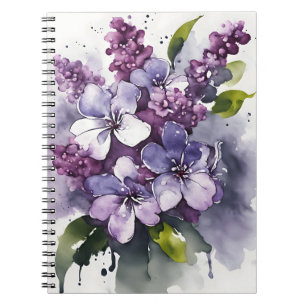 Lilac - Watercolor flowers Notebook