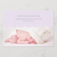 LILAC WAVES | BIRTH ANNOUNCEMENT