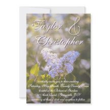 Lilac Wedding Invitation
