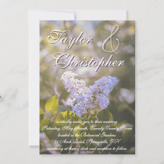 Lilac Wedding Invitation