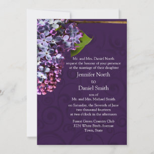 Lilac Wedding Invitation