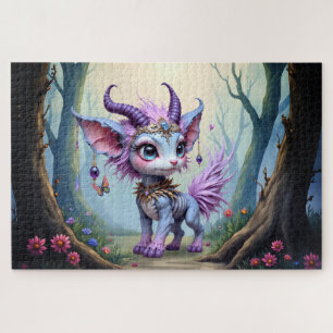 Lilac Whisper – Enchanted Forest Guardian. Jigsaw Puzzle