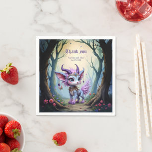 Lilac Whisper – Enchanted Forest Guardian Napkin