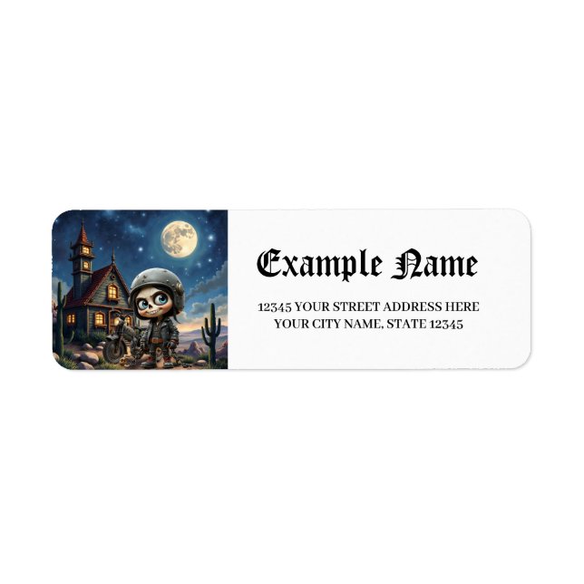 Lilac Whisper – Enchanted Forest Guardian.  Return Address Label (Front)