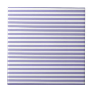 lilac White Strips Simple Stylish Modern Minimal Ceramic Tile