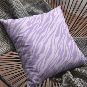 Lilac Zebra Pattern  Cushion