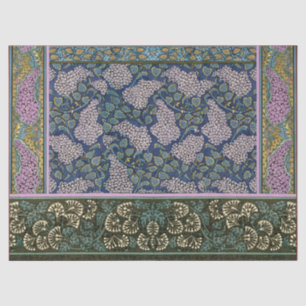 LILACS AND LEAVES Art Nouveau Floral Tissue Paper