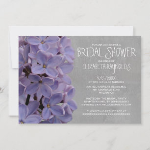 Lilacs Bridal Shower Invitations