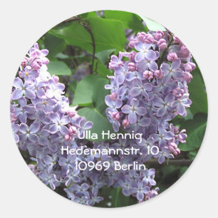 Lilacs Classic Round Sticker