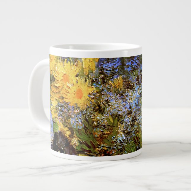 Lilacs Daisies & Anemones Van Gogh Fine Art Large Coffee Mug (Front Left)